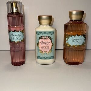 Bath and Body Works - Set of 3 Sweetest Song - Mist/Lotion/Body Wash